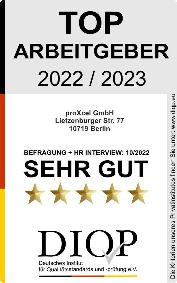 Top Arbeitgeber Proxcel 1